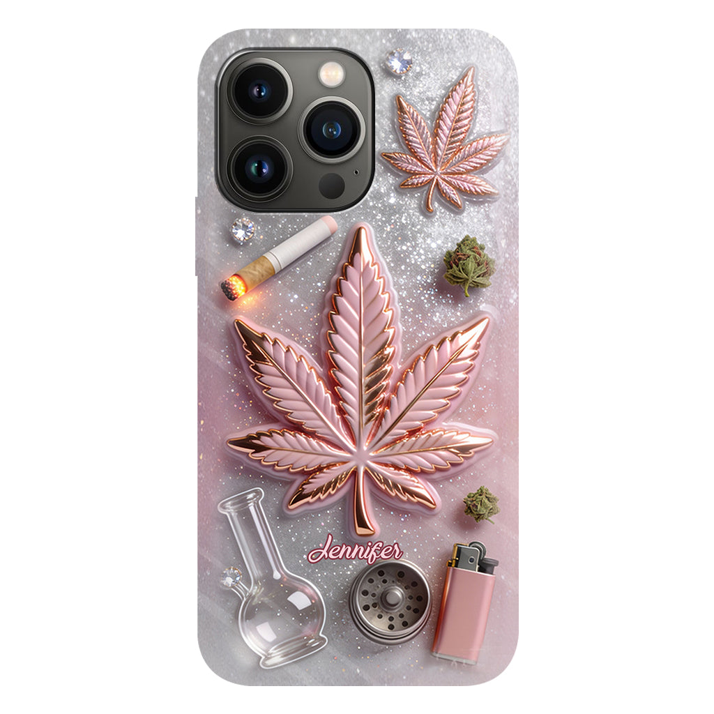 Magic Leaf – Personalisierte Handyhülle mit Cannabis-Vollbilddruck