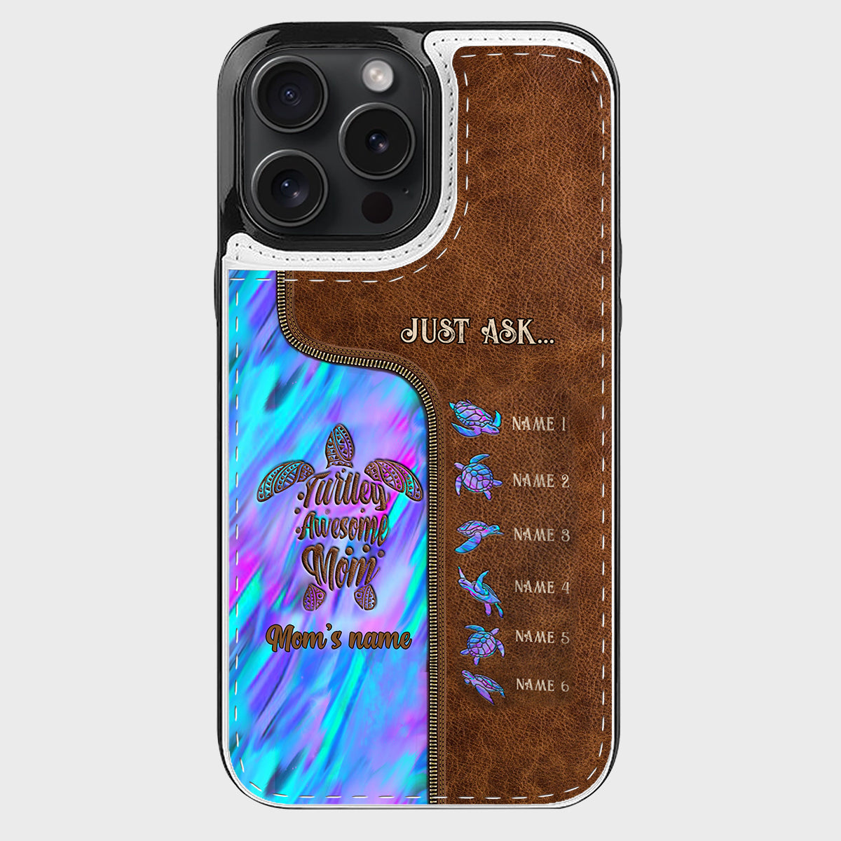 Holding Hands - Personalized Mother Foldable Wallet Phone Case