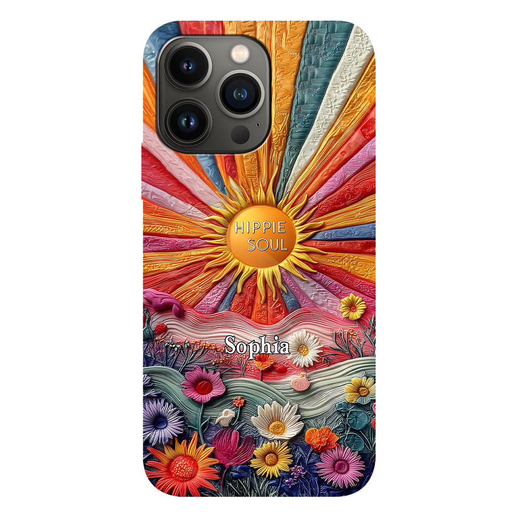 Coque de téléphone personnalisée Hippie Soul - Motif hippie intégral