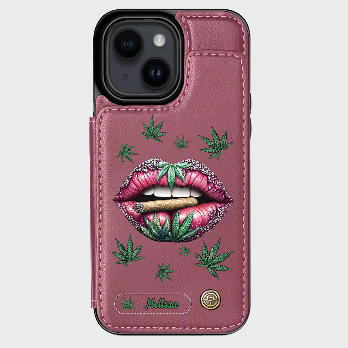 Hol dir den High – personalisierte Handyhülle mit Weed-Motiv