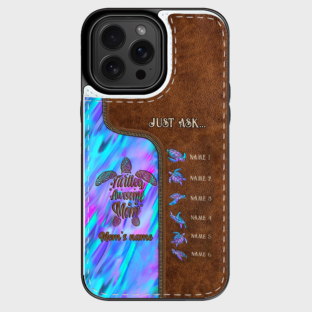 Holding Hands - Personalized Mother Foldable Wallet Phone Case