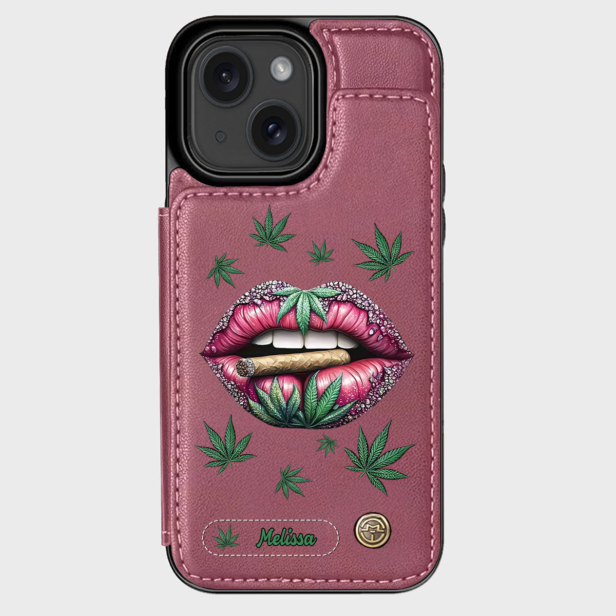 Hol dir den High – personalisierte Handyhülle mit Weed-Motiv