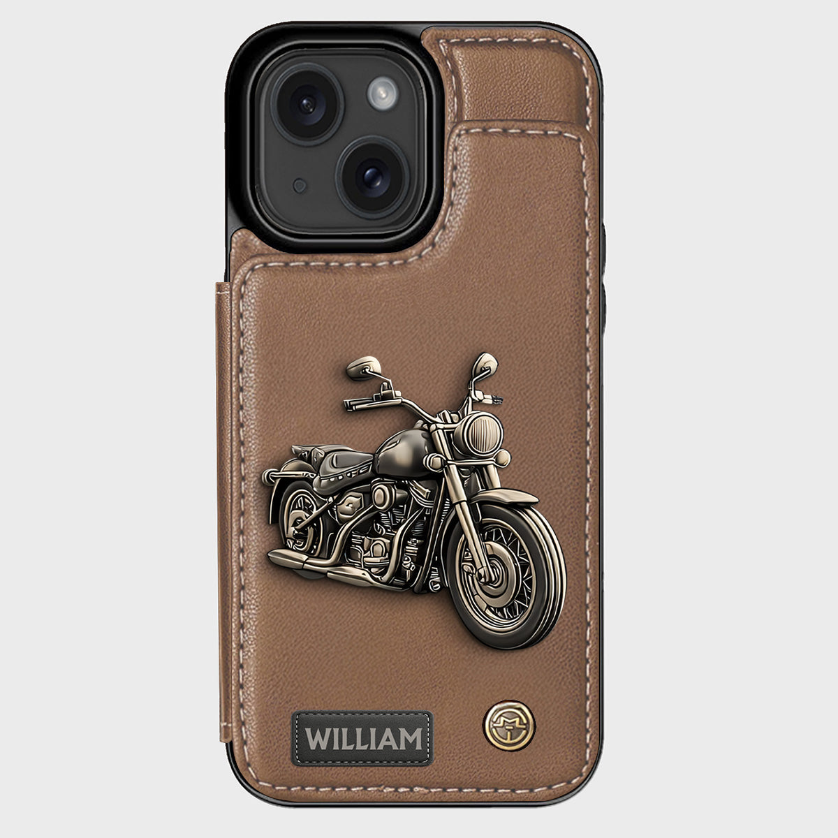 Étui portefeuille personnalisé pour motard passionné