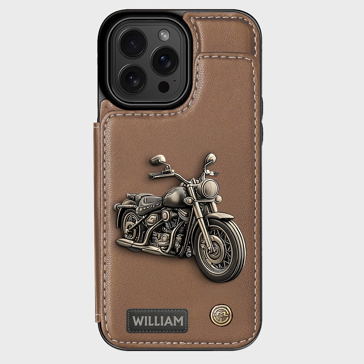 Étui portefeuille personnalisé pour motard passionné