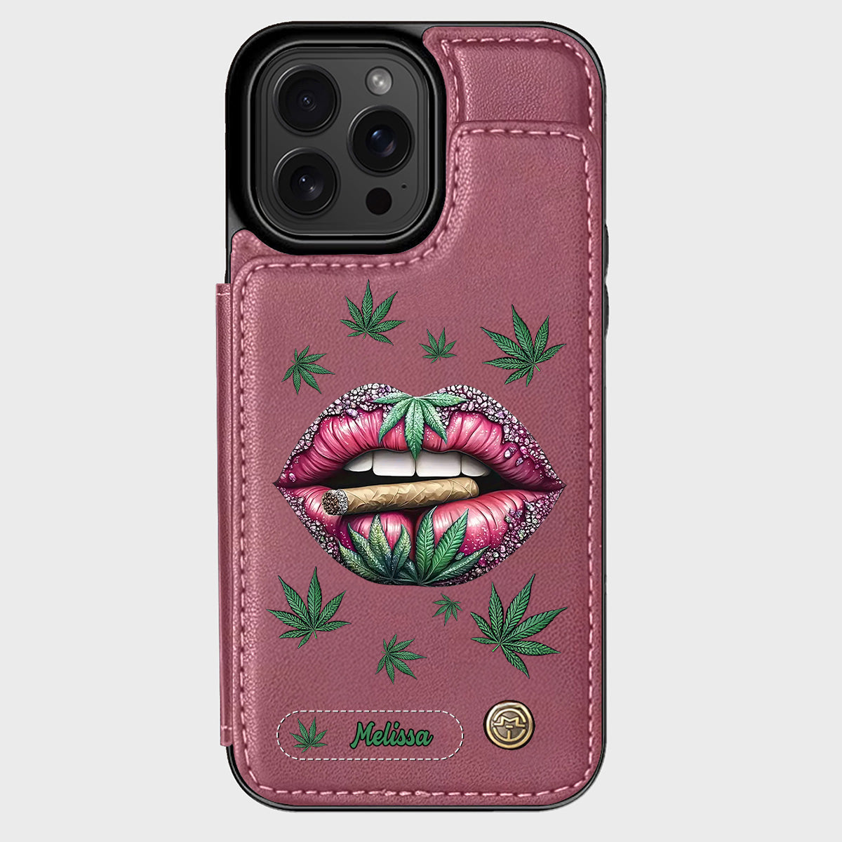 Hol dir den High – personalisierte Handyhülle mit Weed-Motiv