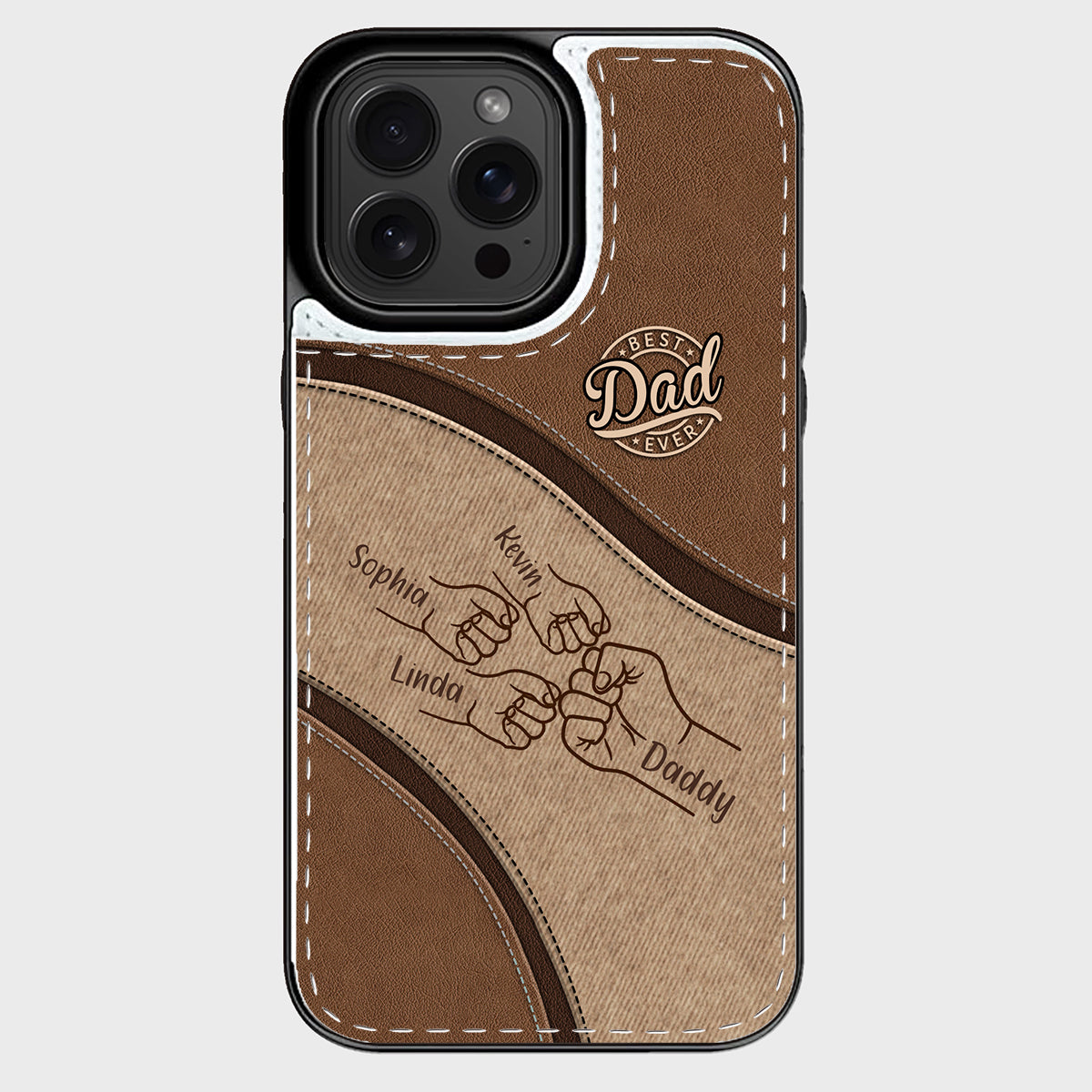 Fist Bump - Personalized Father Foldable Wallet Phone Case
