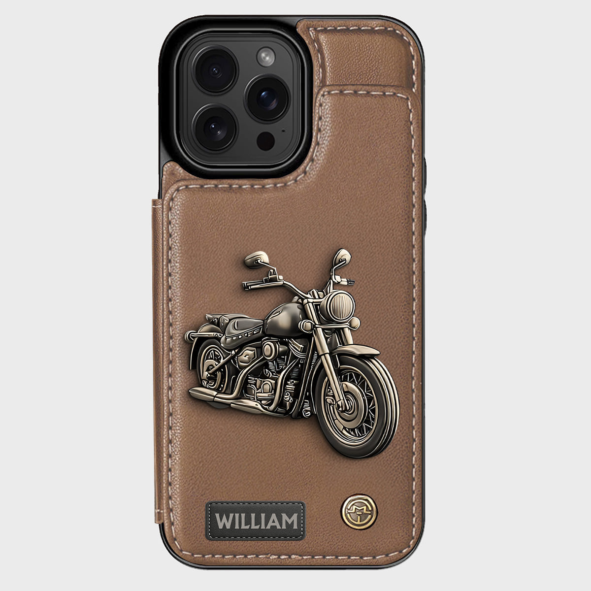 Étui portefeuille personnalisé pour motard passionné