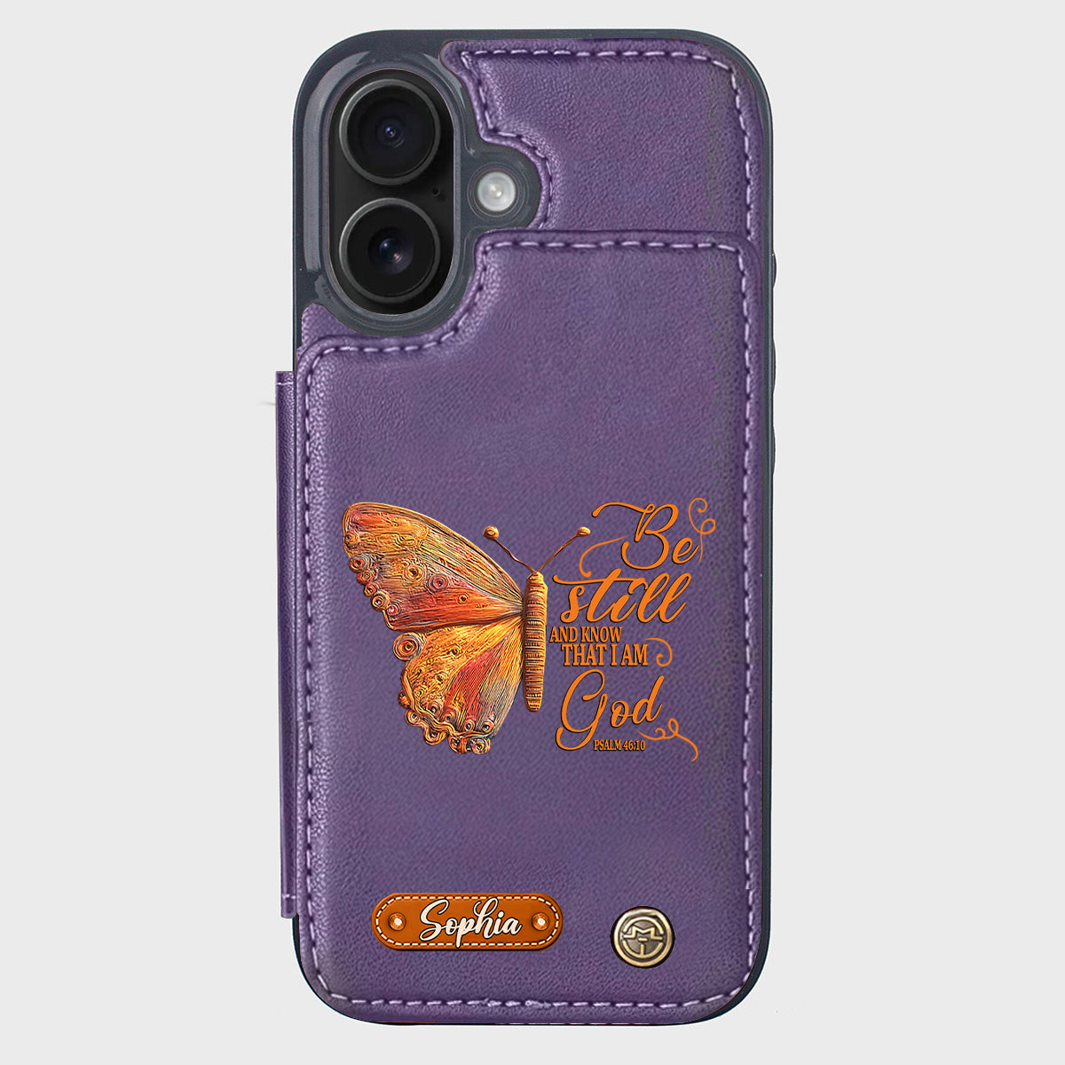 Be Still And Know That I Am God - Personalized Christian Wallet Phone Case