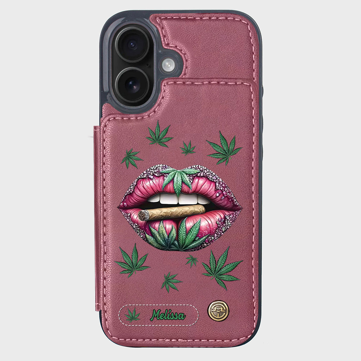 Hol dir den High – personalisierte Handyhülle mit Weed-Motiv