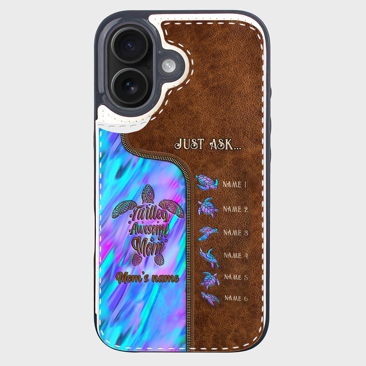 Holding Hands - Personalized Mother Foldable Wallet Phone Case