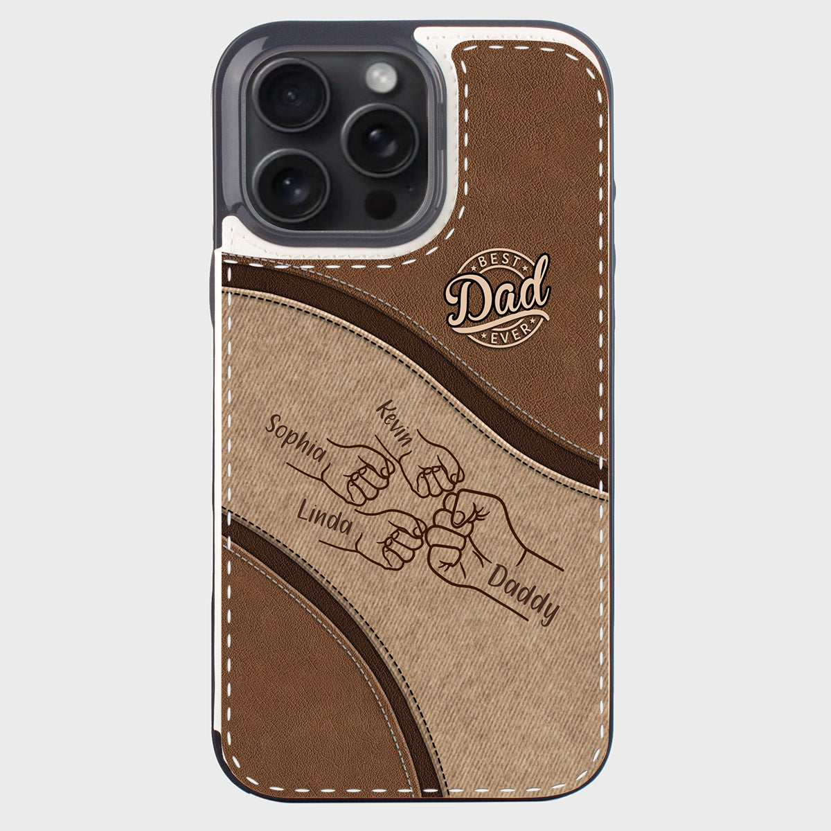 Fist Bump - Personalized Father Foldable Wallet Phone Case