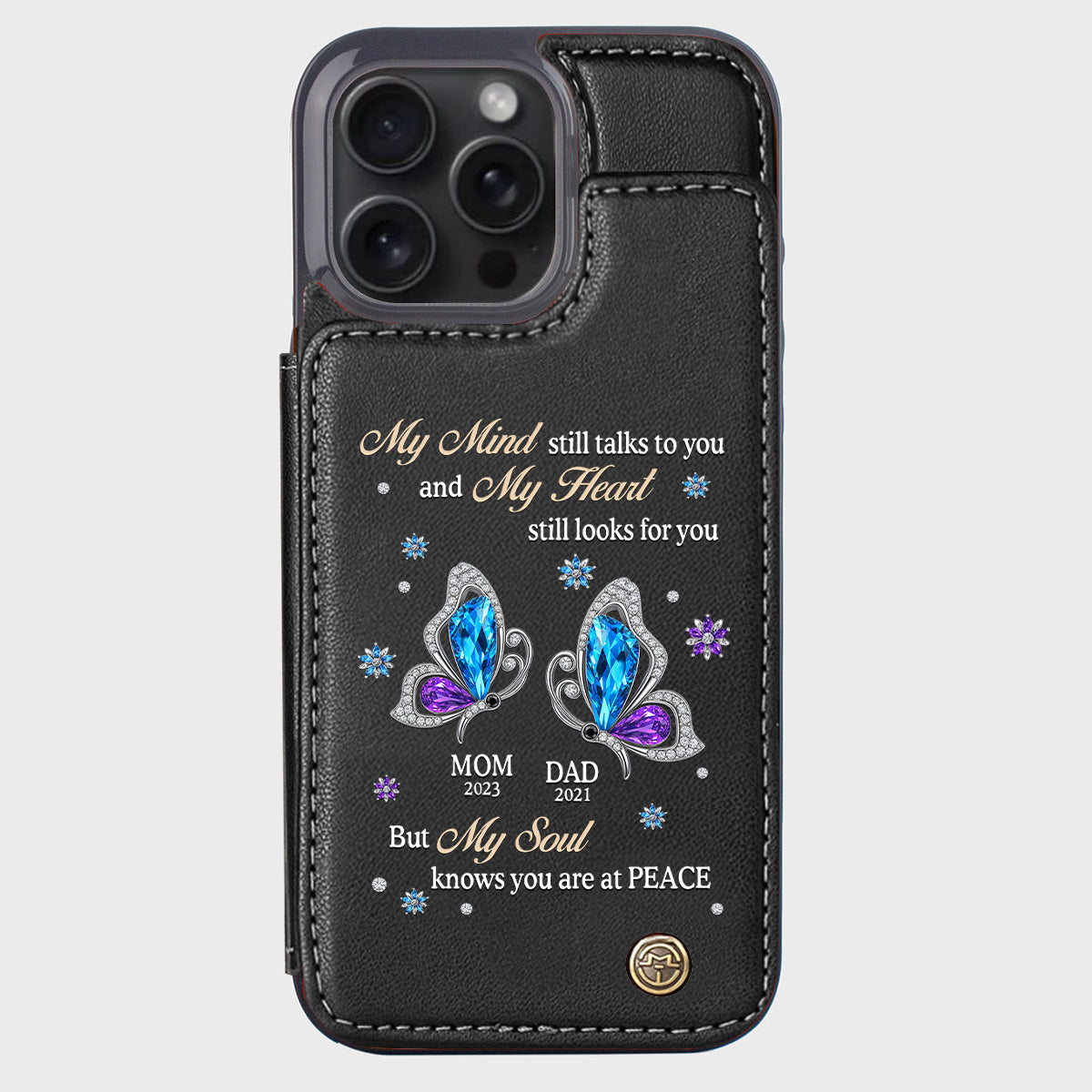 I Love You Forever - Personalized Memorial Wallet Phone Case