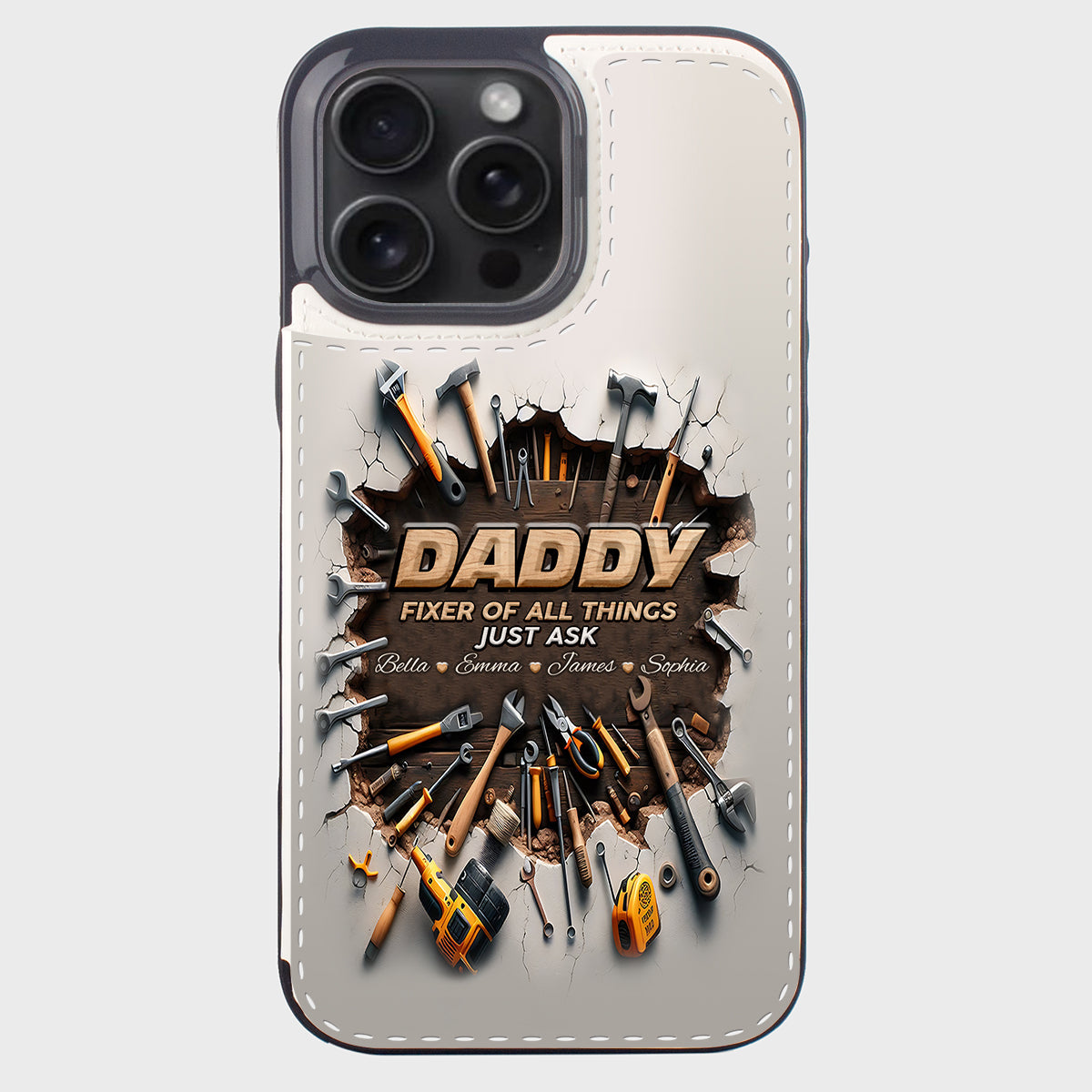 Fixer Of All Things - Personalized Father Foldable Wallet Phone Case