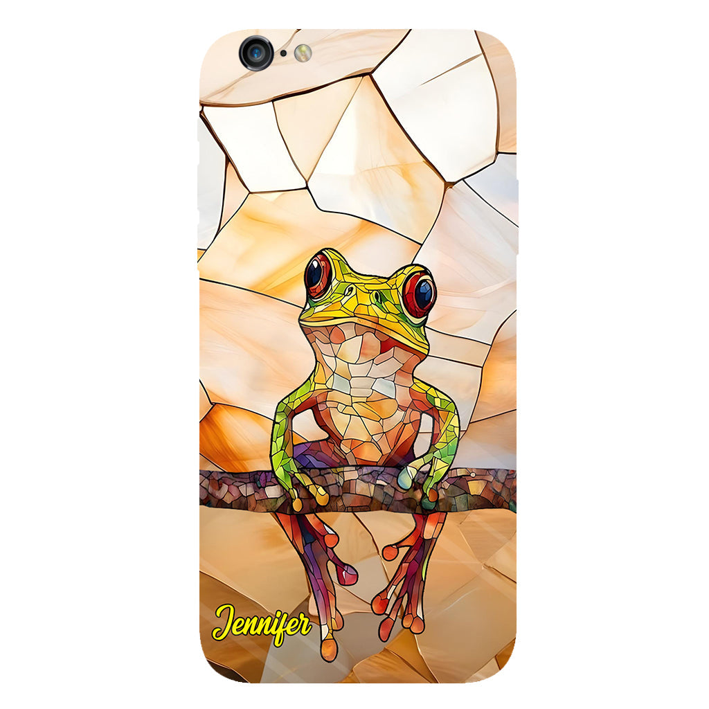 Frosch-Licht – Geschenk für Froschliebhaber – Personalisierte Handyhülle mit Frosch-Vollbilddruck