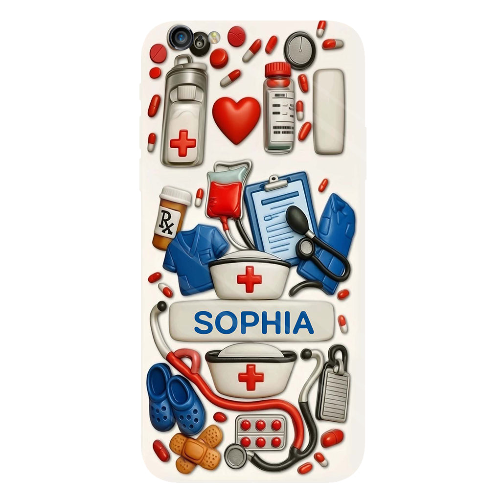 Les infirmières sont au cœur des soins de santé - Coque de téléphone personnalisée avec impression intégrale « Infirmière »