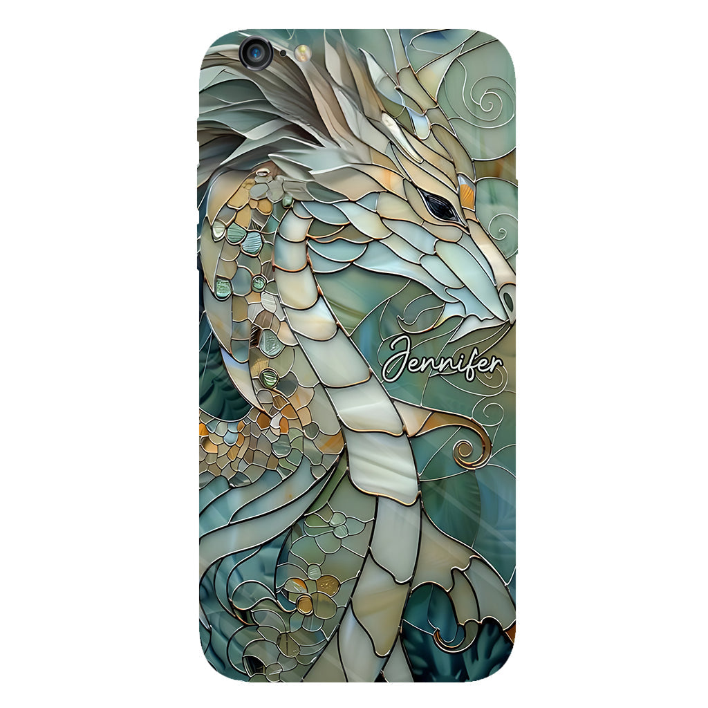 Coque de téléphone personnalisée avec motif dragon « J’adore les dragons »
