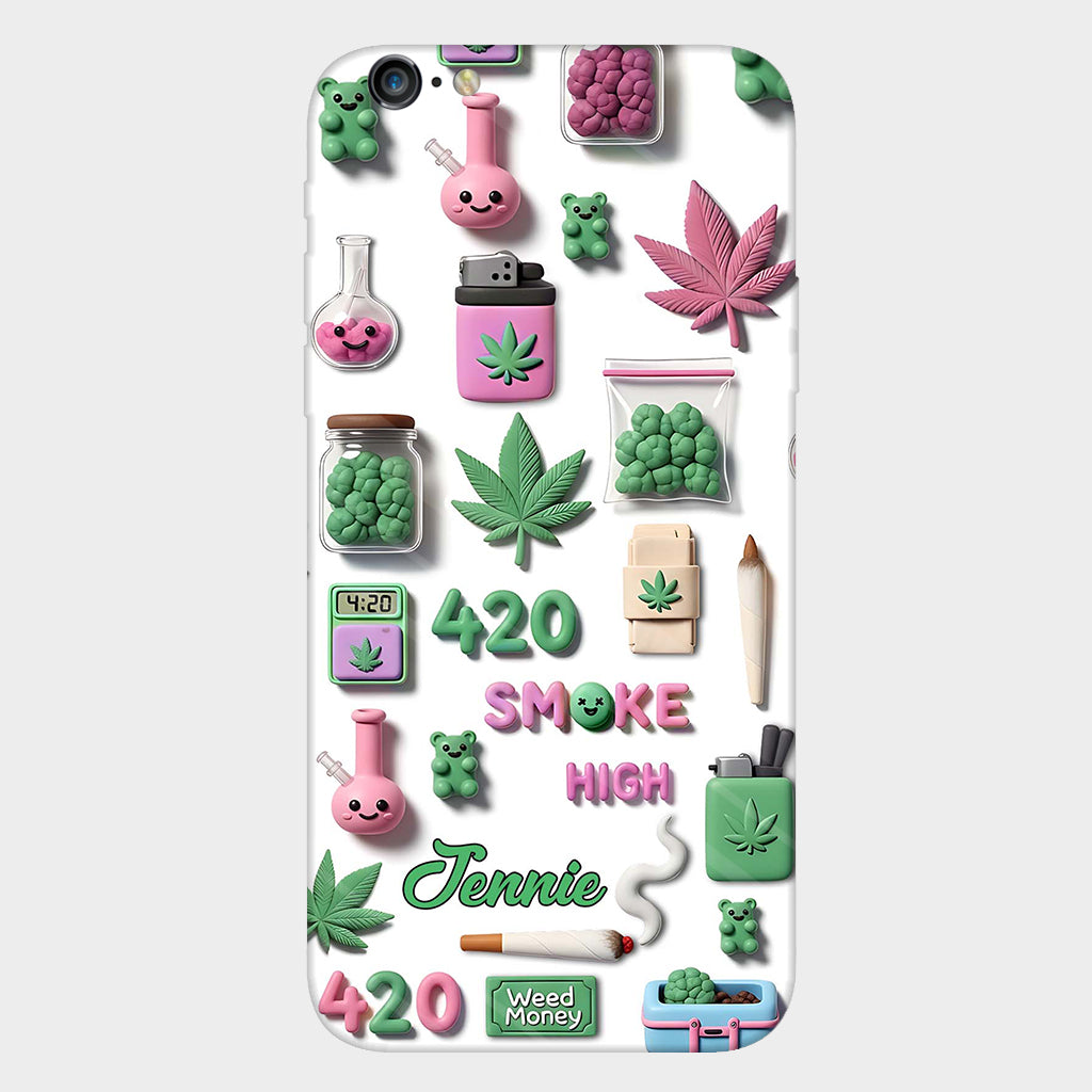 Coque de téléphone personnalisée Stoner Chic - Motif cannabis