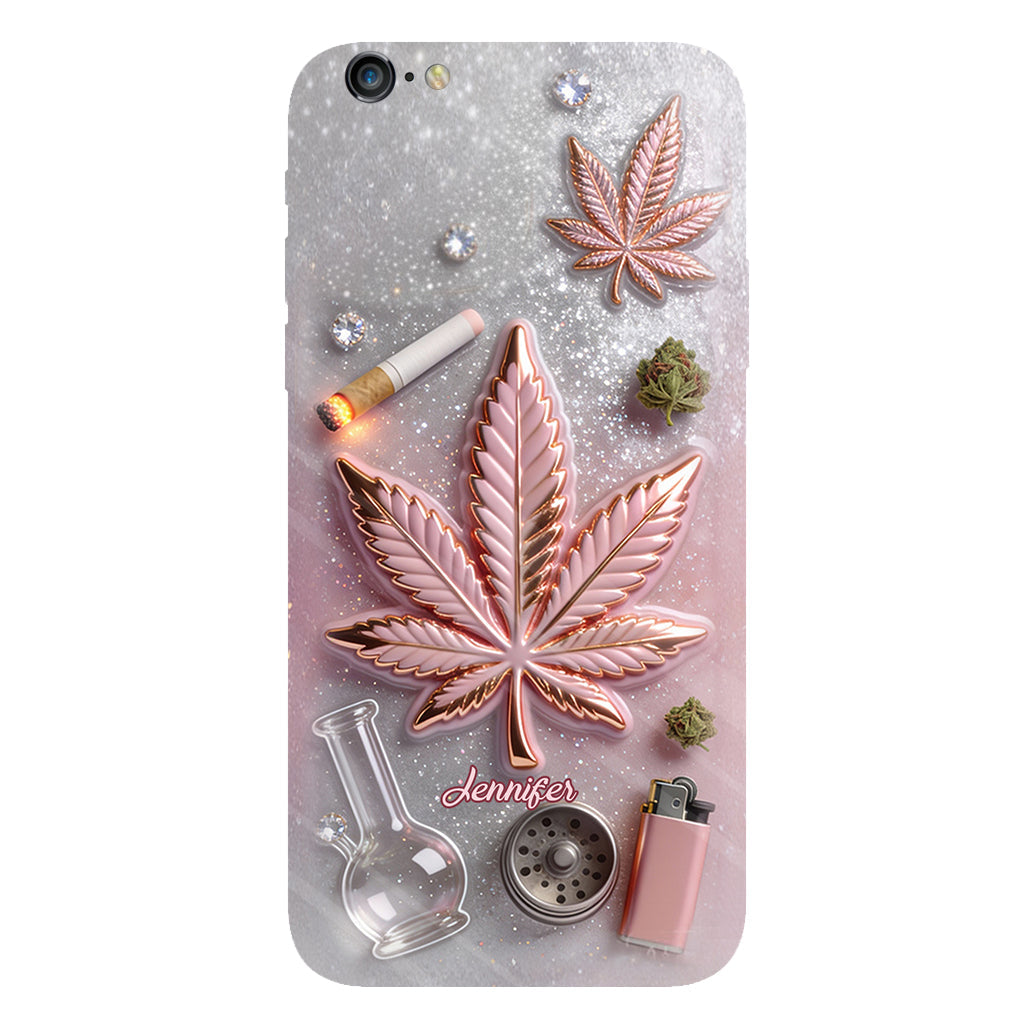 Magic Leaf – Personalisierte Handyhülle mit Cannabis-Vollbilddruck
