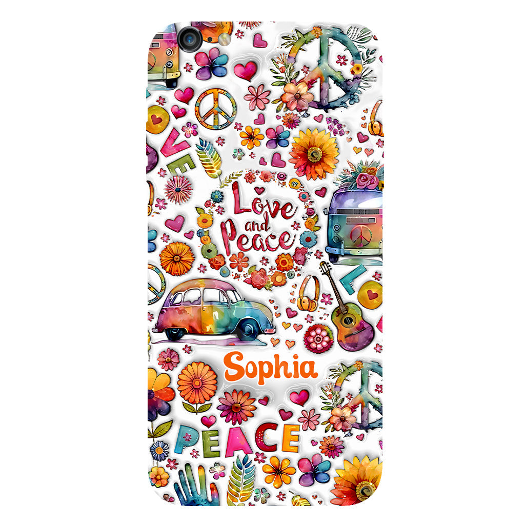 Hippie Soul – Personalisierte Handyhülle mit Hippie-Vollbilddruck