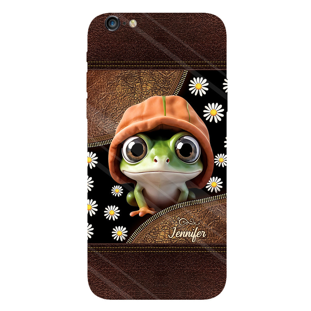 Ich liebe Frösche – Personalisierte Handyhülle mit Frosch-Vollbilddruck