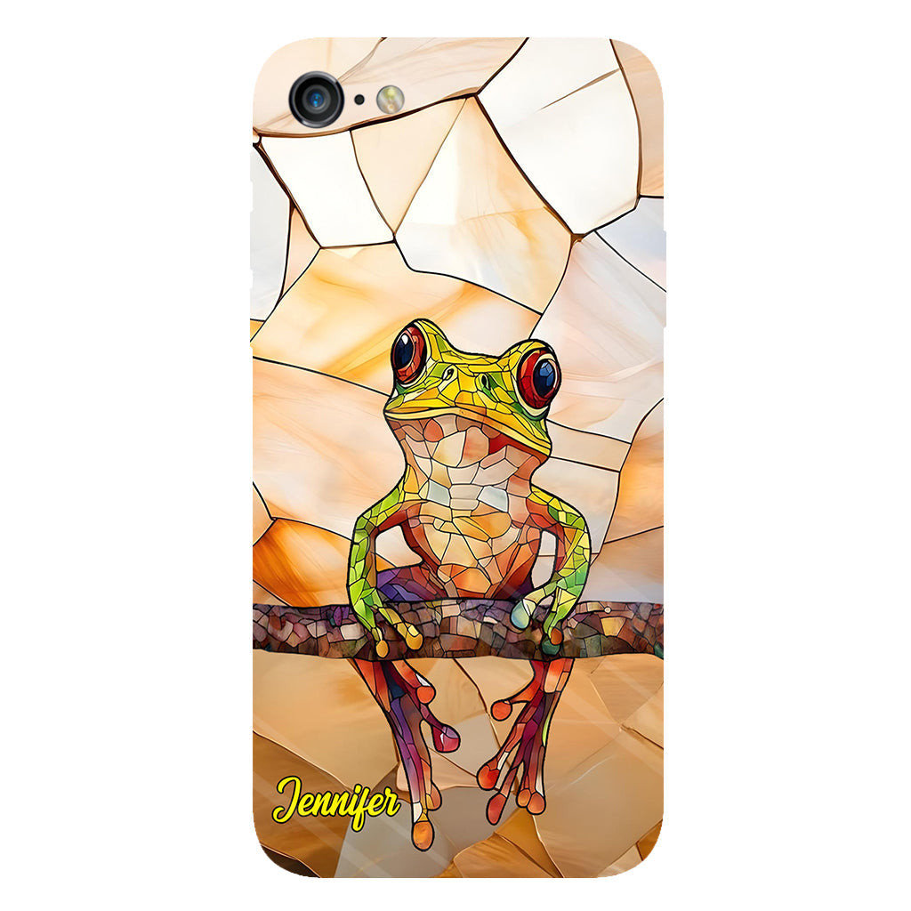Frosch-Licht – Geschenk für Froschliebhaber – Personalisierte Handyhülle mit Frosch-Vollbilddruck