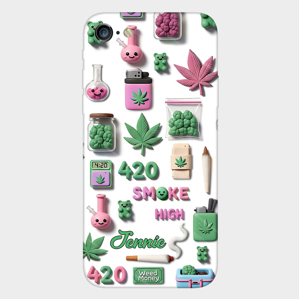 Coque de téléphone personnalisée Stoner Chic - Motif cannabis