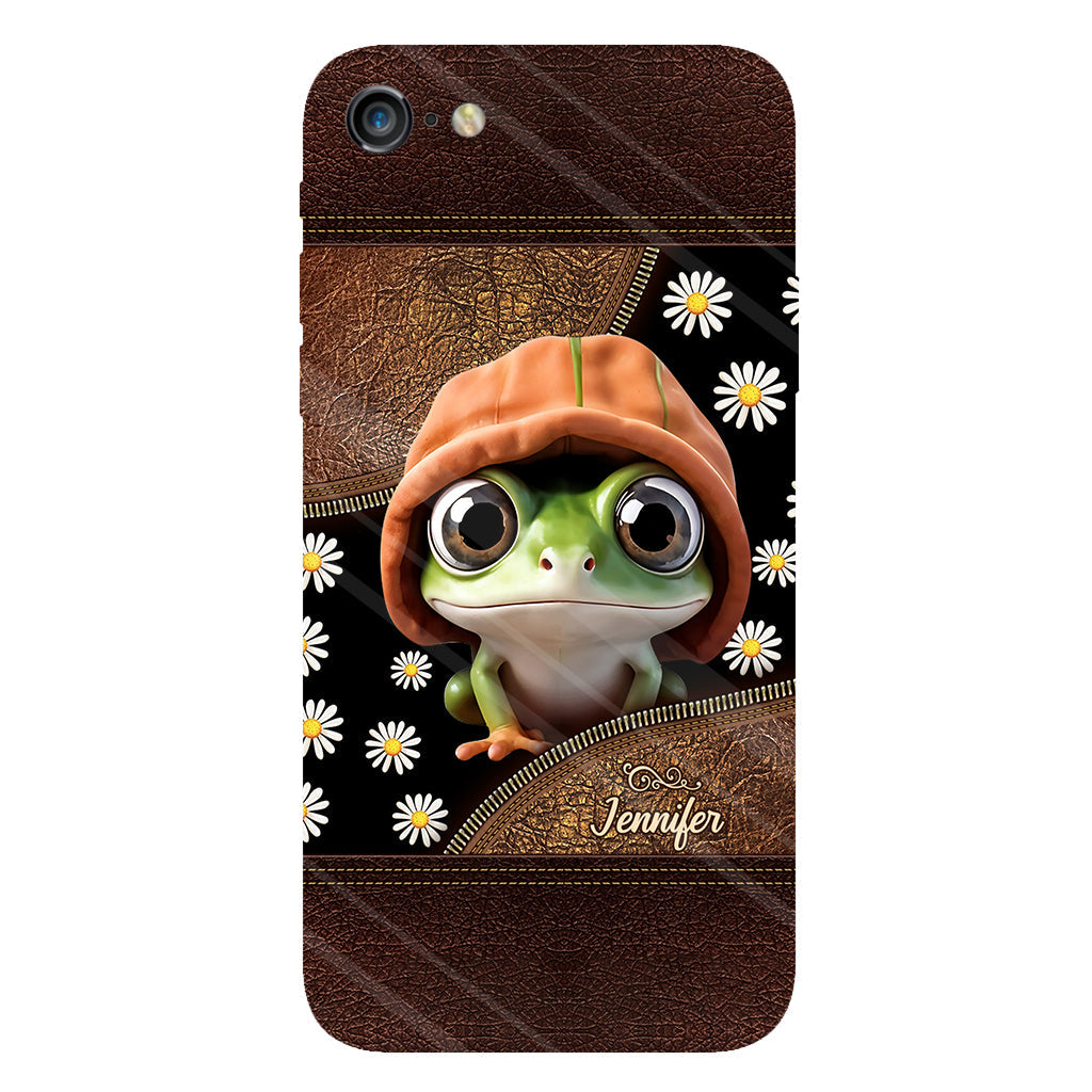 Ich liebe Frösche – Personalisierte Handyhülle mit Frosch-Vollbilddruck