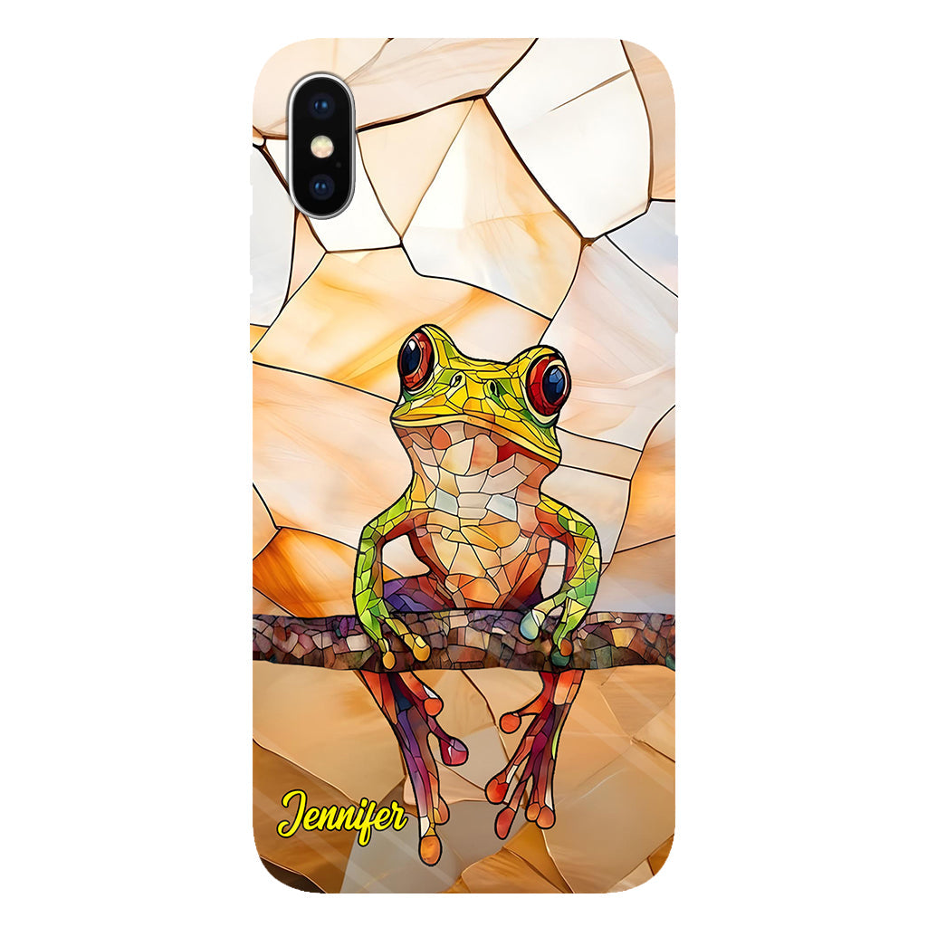Frosch-Licht – Geschenk für Froschliebhaber – Personalisierte Handyhülle mit Frosch-Vollbilddruck