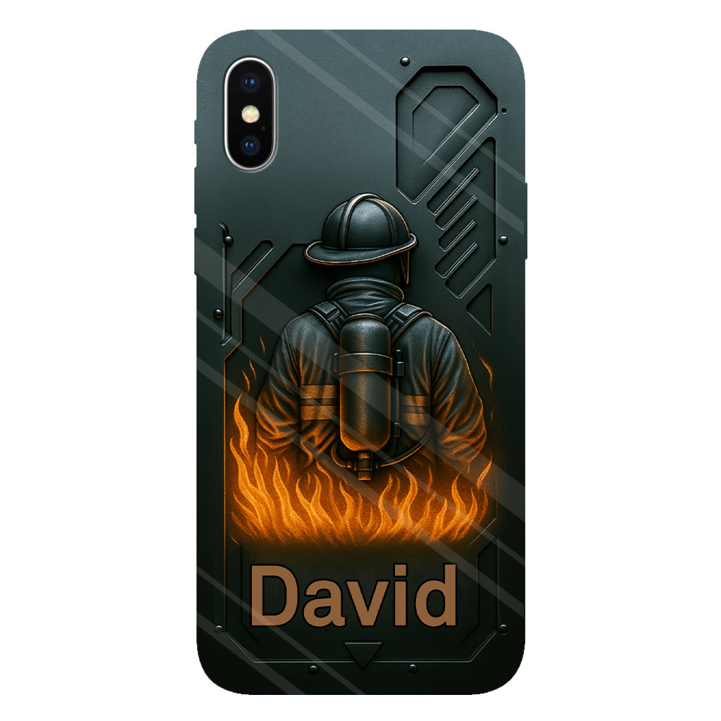 The Strone One - Coque de téléphone personnalisée avec impression intégrale sur le thème des pompiers