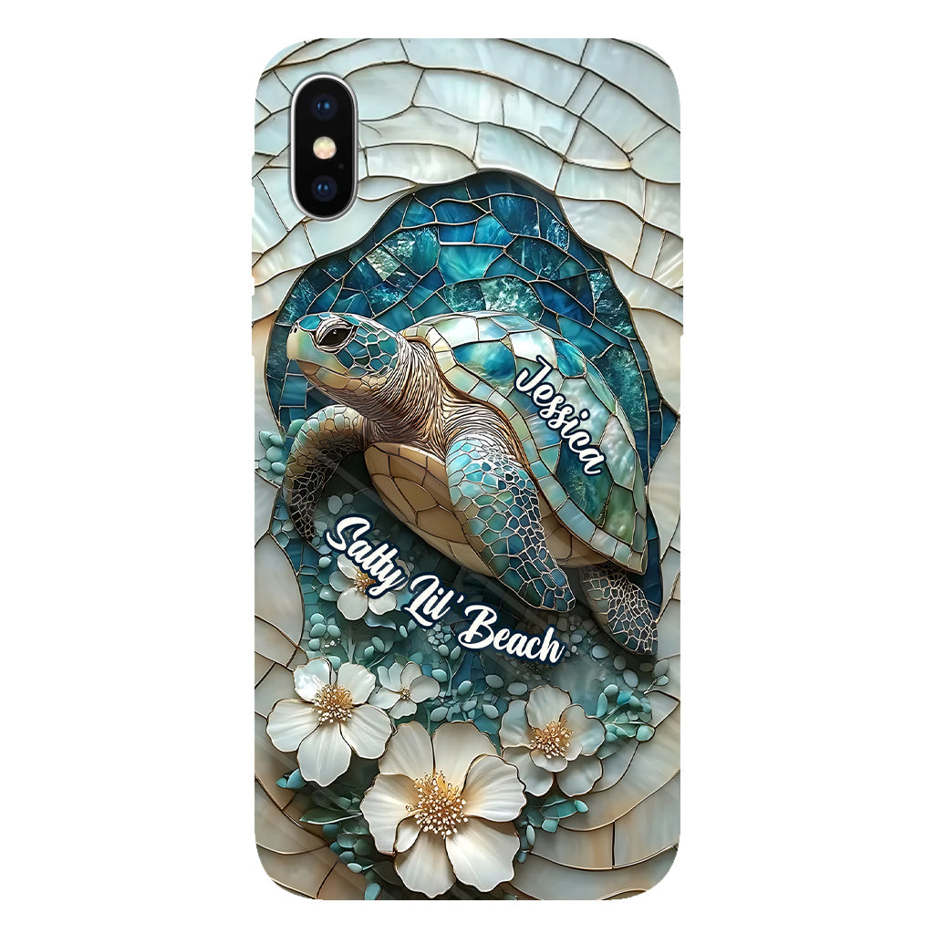 Wunderschöne Schildkröte – Personalisierte Handyhülle für Meeresliebhaber mit Vollbilddruck