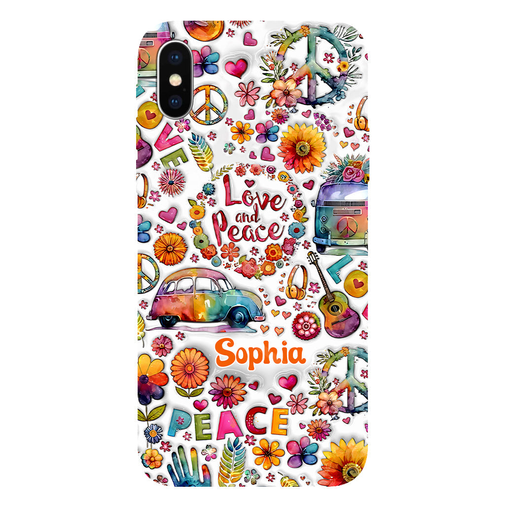 Hippie Soul – Personalisierte Handyhülle mit Hippie-Vollbilddruck