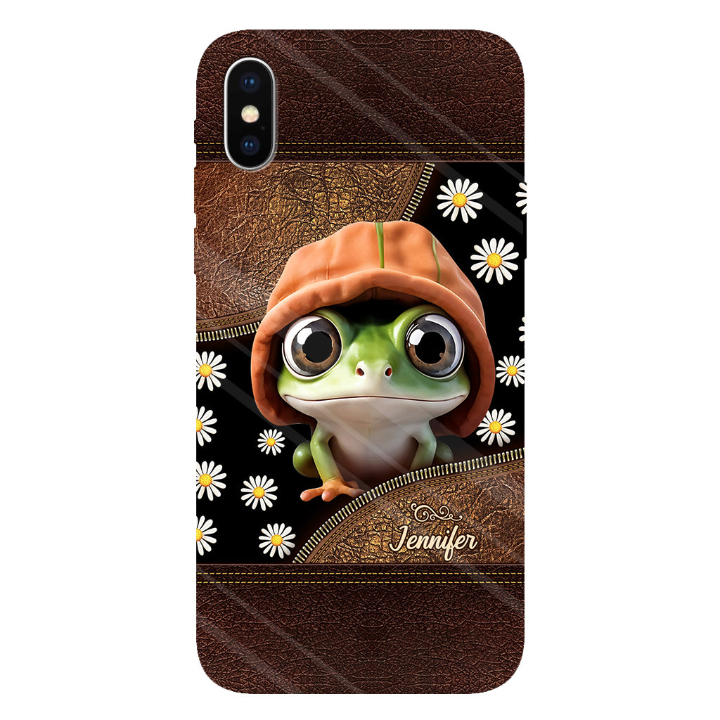 Ich liebe Frösche – Personalisierte Handyhülle mit Frosch-Vollbilddruck