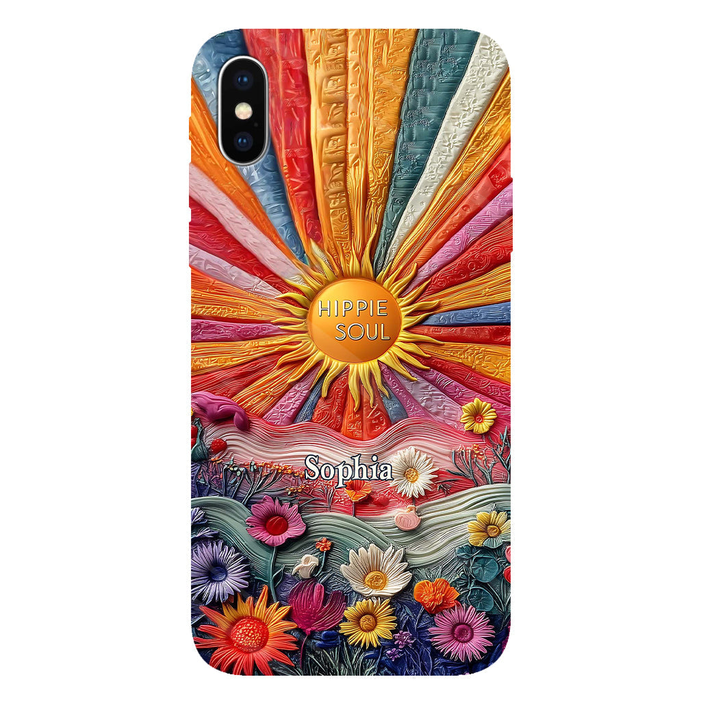 Coque de téléphone personnalisée Hippie Soul - Motif hippie intégral