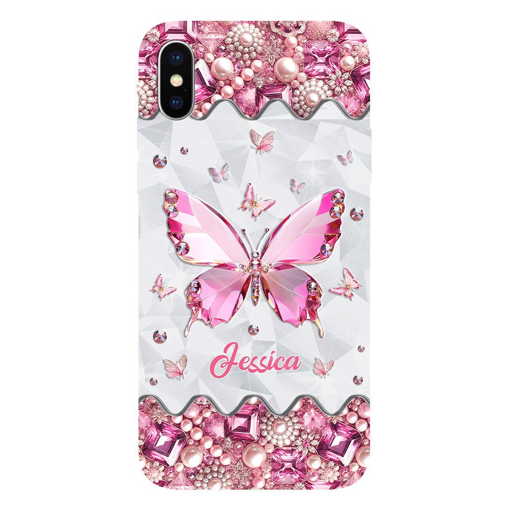 Love Butterfies - Coque de téléphone personnalisée avec imprimé papillon intégral