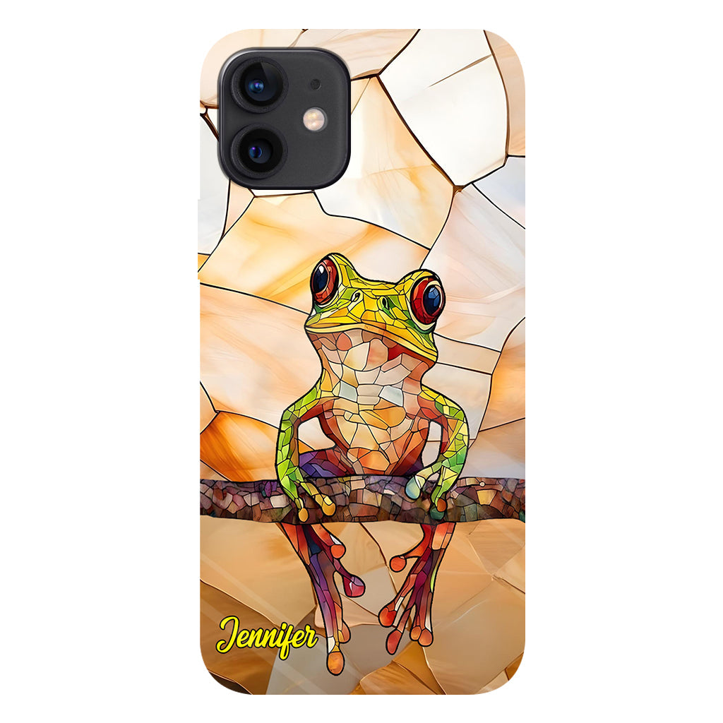 Frosch-Licht – Geschenk für Froschliebhaber – Personalisierte Handyhülle mit Frosch-Vollbilddruck