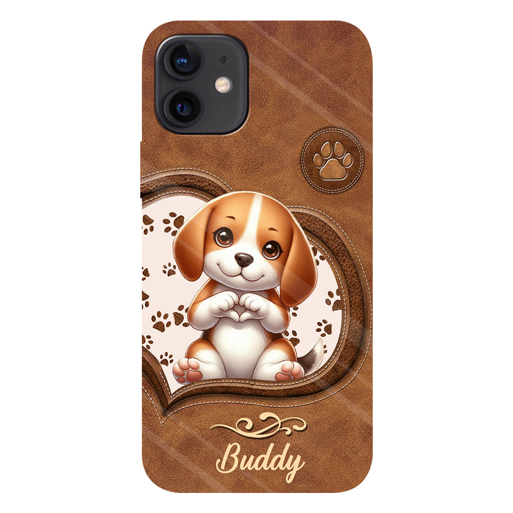 Adorables chiens - Coque de téléphone personnalisée avec imprimé intégral de chien