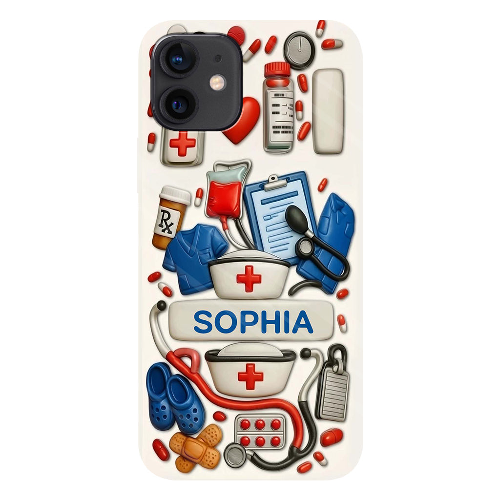 Les infirmières sont au cœur des soins de santé - Coque de téléphone personnalisée avec impression intégrale « Infirmière »