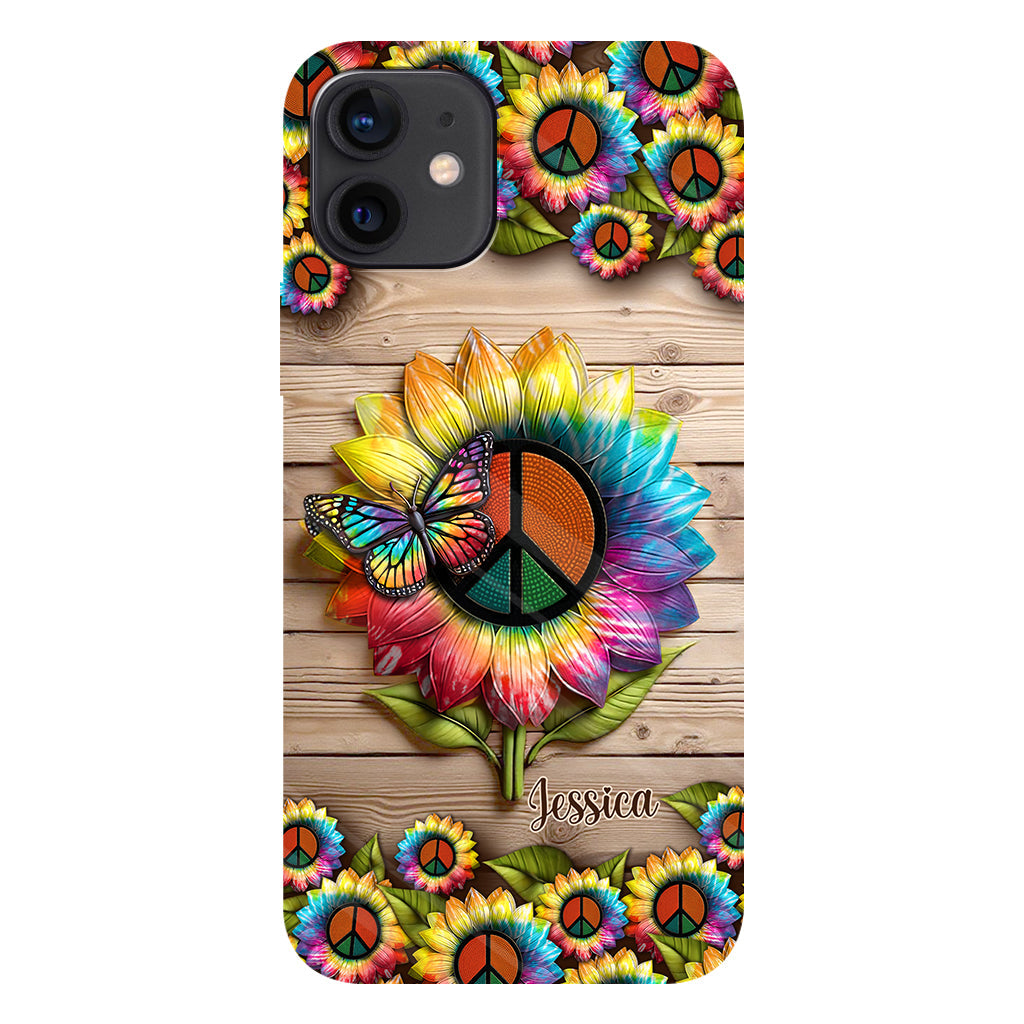 Hippie Soul – Personalisierte Handyhülle mit Hippie-Vollbilddruck