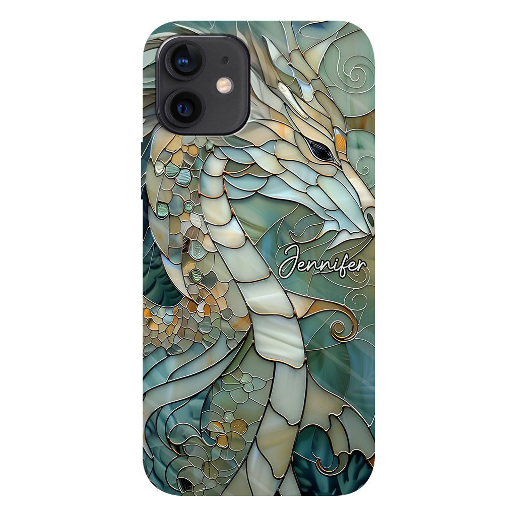 Coque de téléphone personnalisée avec motif dragon « J’adore les dragons »