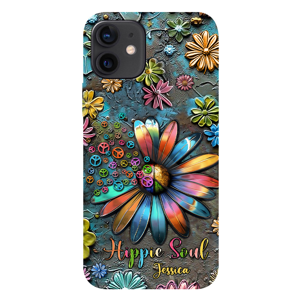 Hippie Soul – Personalisierte Handyhülle mit Hippie-Vollbilddruck
