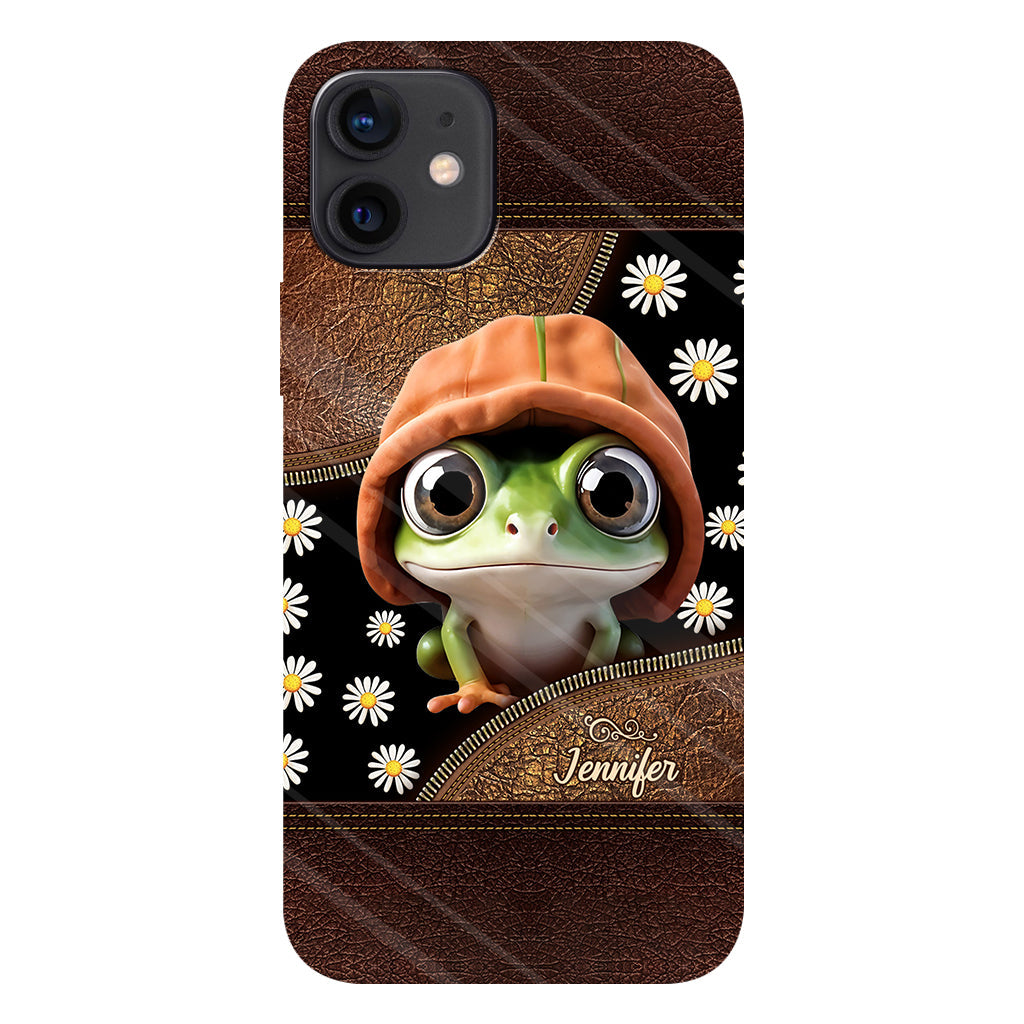 Ich liebe Frösche – Personalisierte Handyhülle mit Frosch-Vollbilddruck