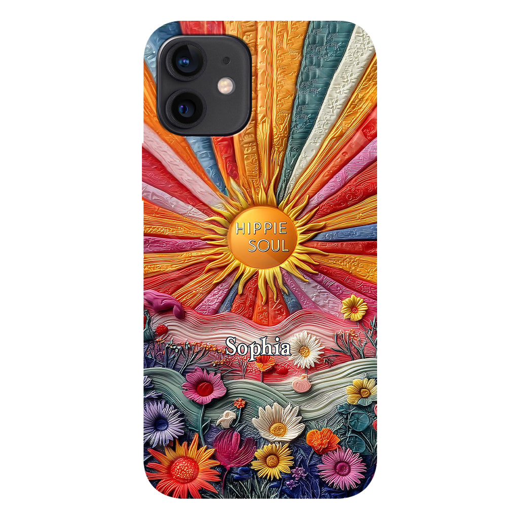 Coque de téléphone personnalisée Hippie Soul - Motif hippie intégral