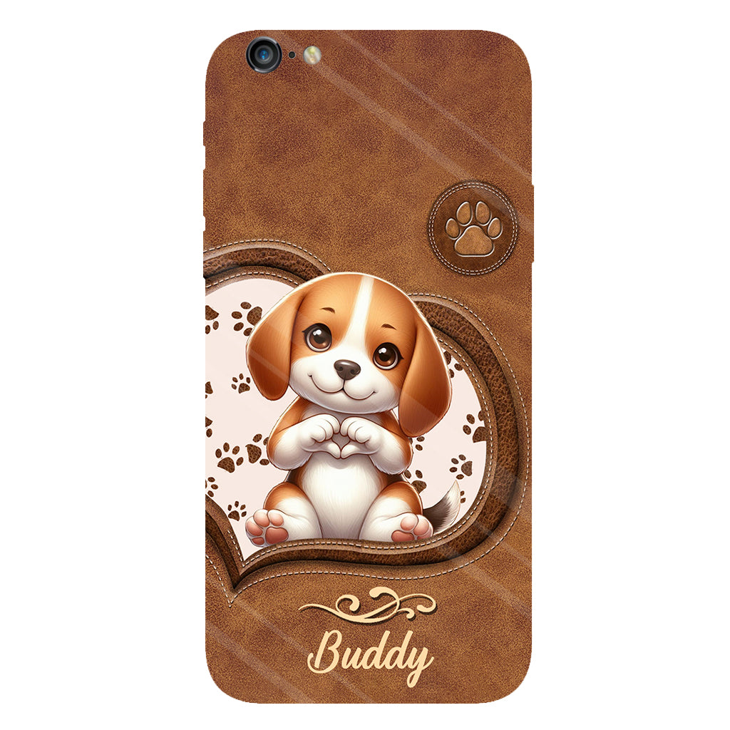 Adorables chiens - Coque de téléphone personnalisée avec imprimé intégral de chien