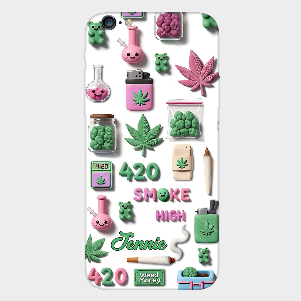Coque de téléphone personnalisée Stoner Chic - Motif cannabis