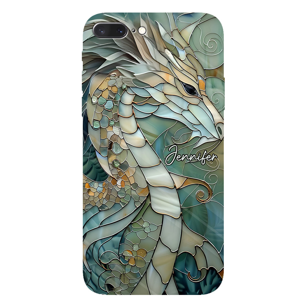 Coque de téléphone personnalisée avec motif dragon « J’adore les dragons »