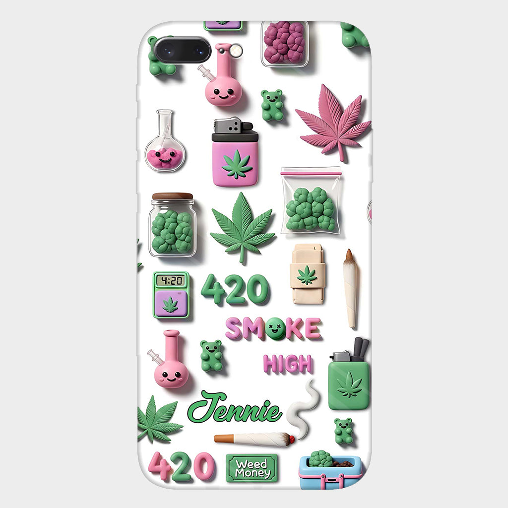 Coque de téléphone personnalisée Stoner Chic - Motif cannabis