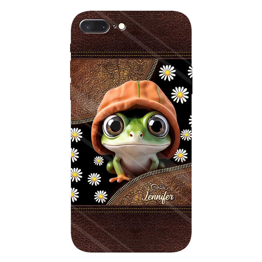 Ich liebe Frösche – Personalisierte Handyhülle mit Frosch-Vollbilddruck