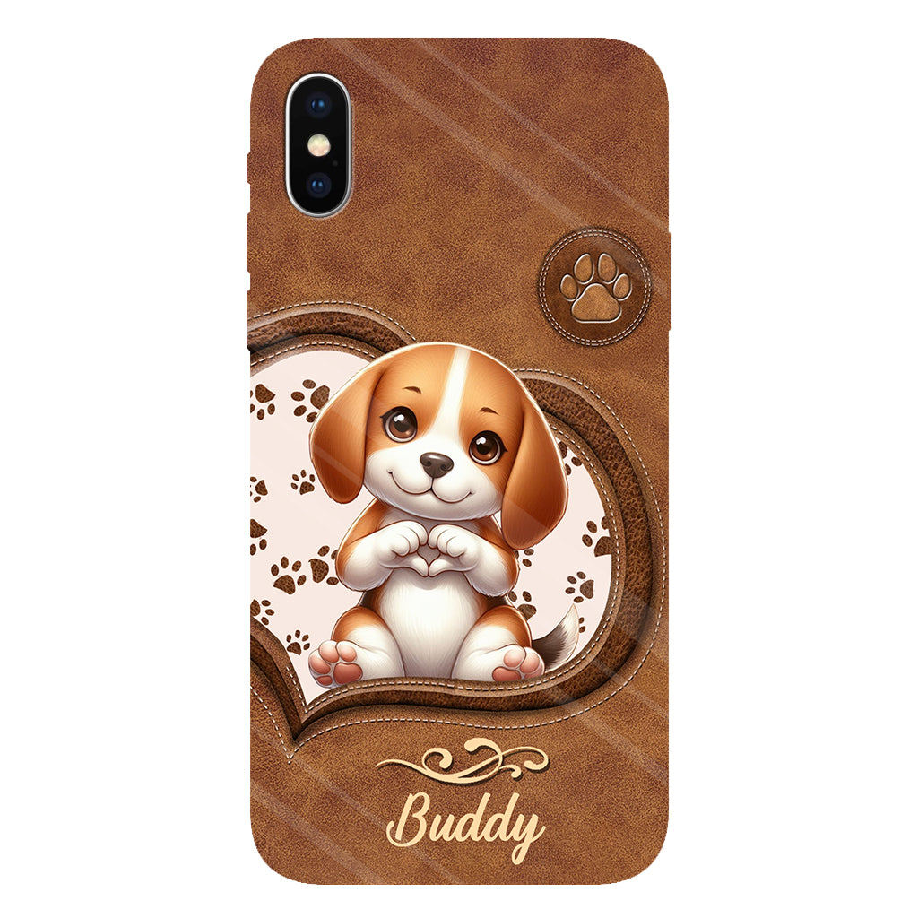 Adorables chiens - Coque de téléphone personnalisée avec imprimé intégral de chien