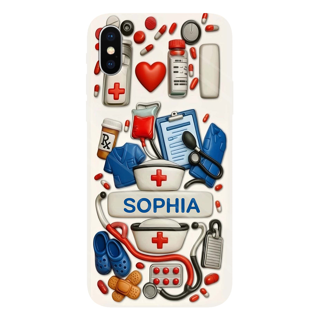 Les infirmières sont au cœur des soins de santé - Coque de téléphone personnalisée avec impression intégrale « Infirmière »