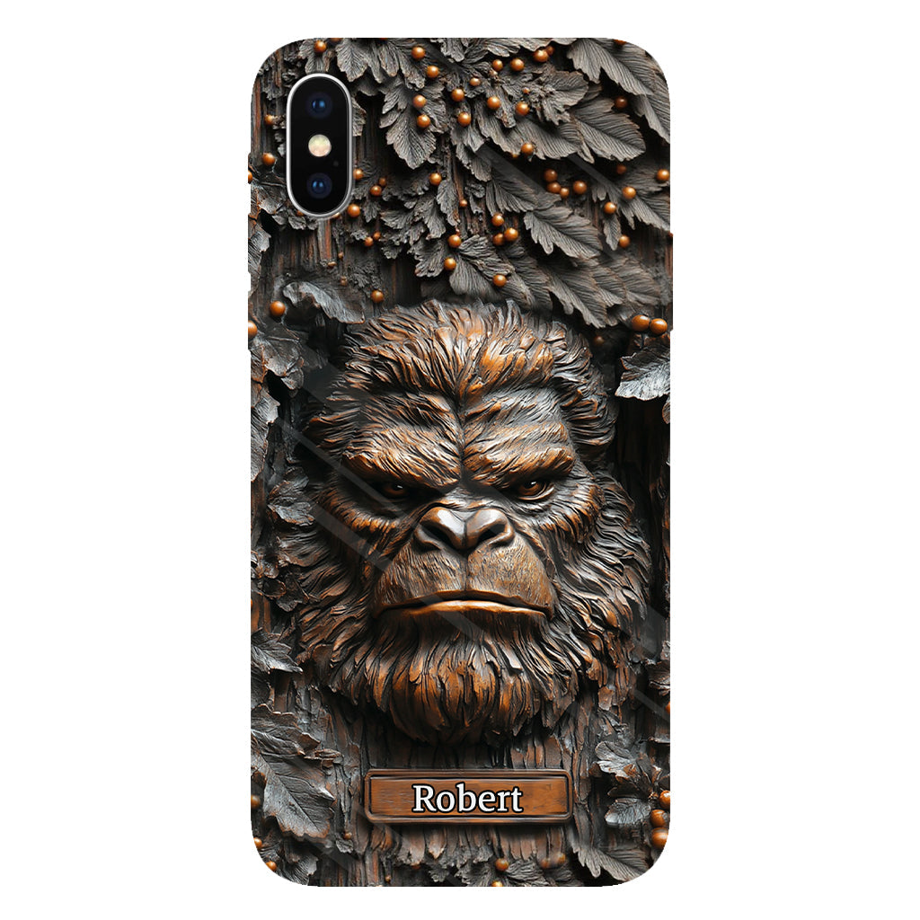 Sasquatch - Coque de téléphone personnalisée avec motif intégral pour le camping